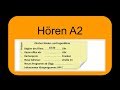 Examen ÖSD KID A2 Hören | German Listening Exam ÖSD A2