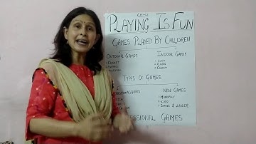 Class 3 EVS  Ch-4"Playing is Fun"