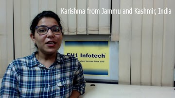 PHP Training in Chandigarh feedback by Karishma about EH1-Infotech Cybersecurity