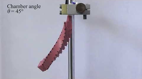 Pneu-net actuator with varying chamber angles - Video1
