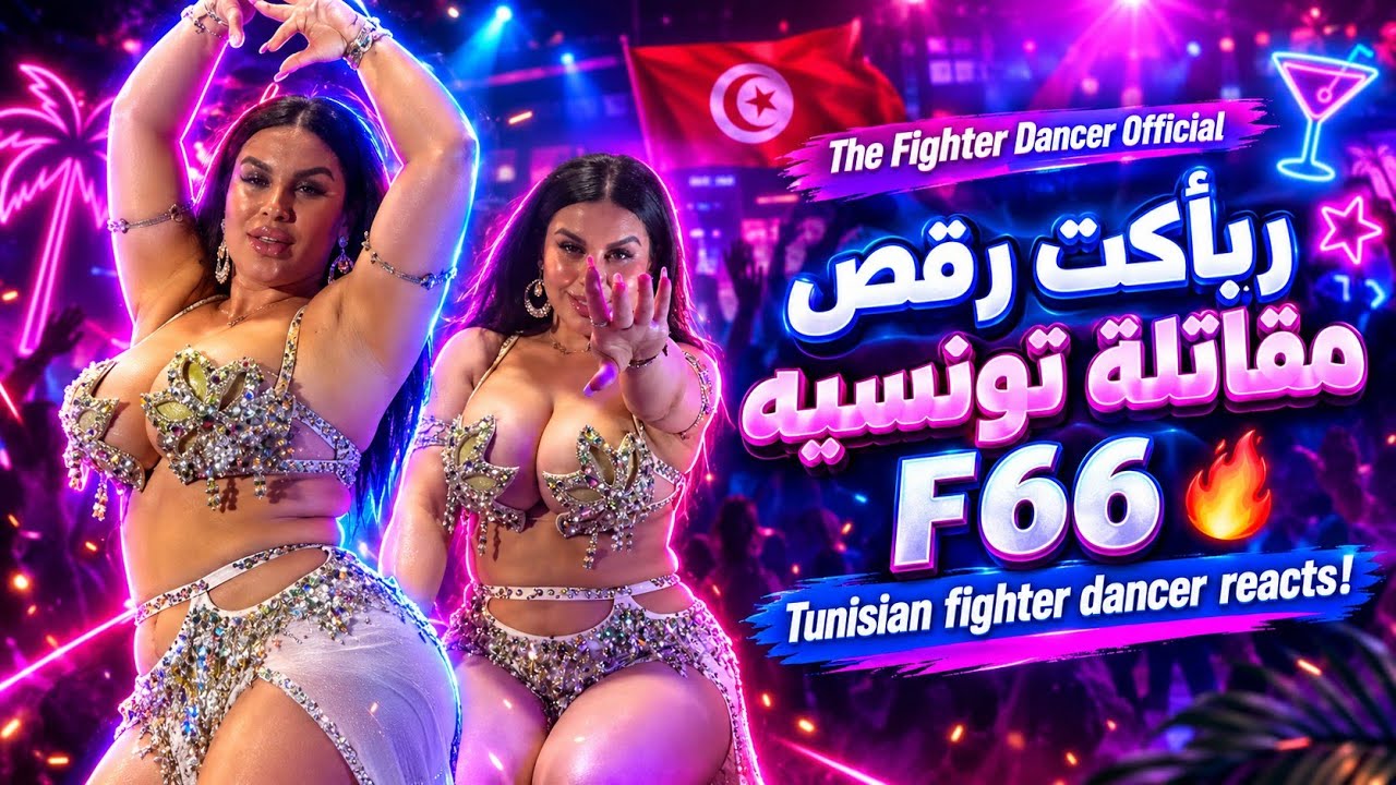 🔥 ريأكت على رقص مقاتلة تونسية F66 🇹🇳🔥 | Tunisian Fighter Dancer Reacts!