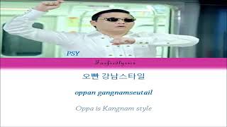 PSY(싸이) - GANGNAM STYLE(강남스타일) Colour Coded Lyrics (Han-Rom-Eng)