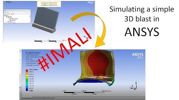 How to simulate 3D blast in ANSYS workbench || AUTODYN || #imali