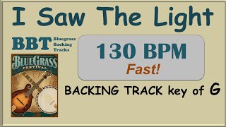 I Saw The Light 130 bpm bluegrass backing track
