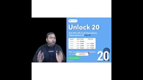 Special Offer | 20% Discount on Plus Subscription | Valid till 19th Feb | Unacademy