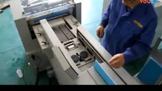 Full automatic hard cover casing in machine