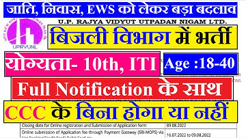 UPRVUNL TG2 VACANCY 2022 | Syllabus | Paper Pattern | UPRVUNL TG2 RECRUITMENT 2022