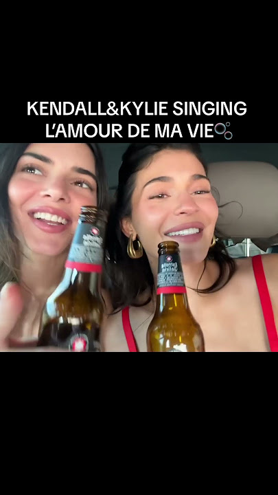 Kendall & Kylie singing l’amour de ma vie 🥵 #shorts
