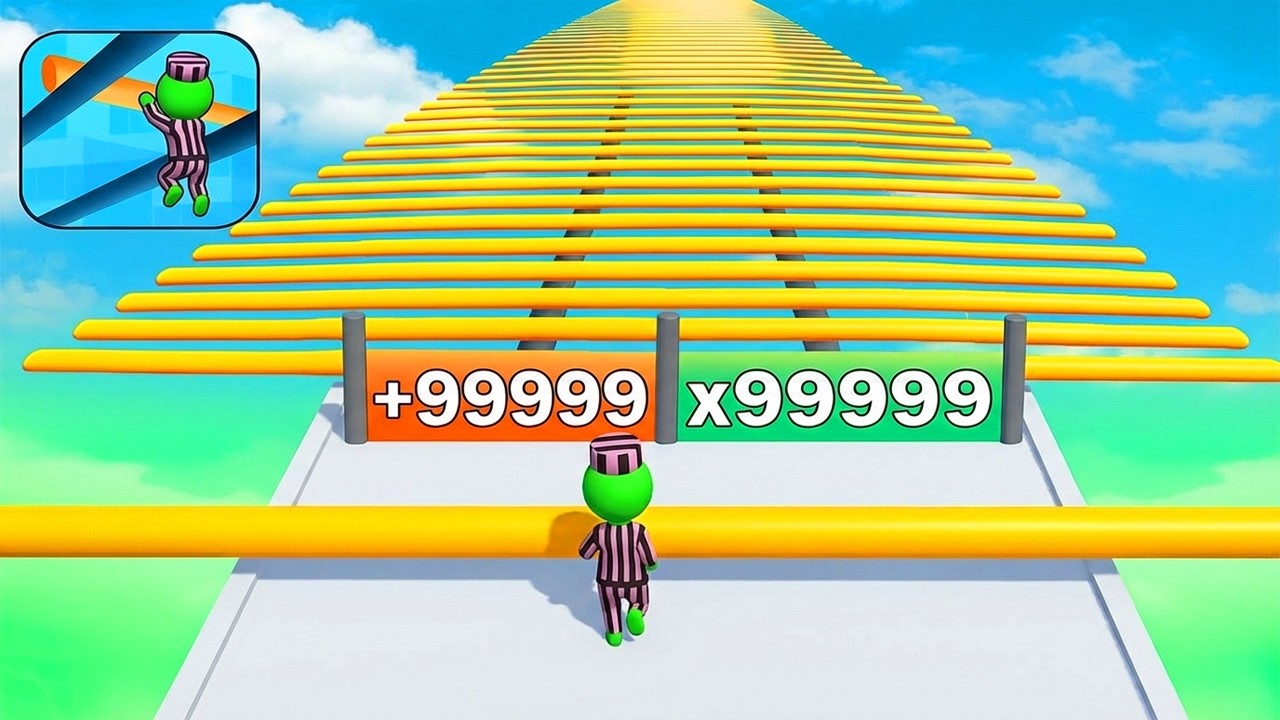 New Satisfying Mobile Games 🔥 Roof Rails Viral TikTok Gameplay (Android, iOS)