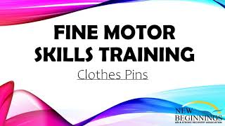 Fine Motor Skills Training - Clothes Pins