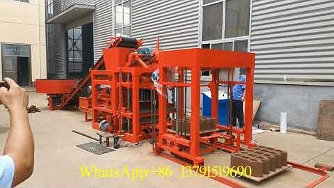 Automatic Hollow Concrete Block Machine Guinea-Bissau QTJ4-25D Cement Brick Machinery