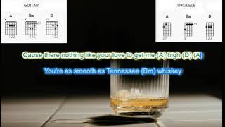 Tennessee Whisky by Chris Stapleton play along with scrolling guitar chords and lyrics