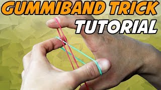 GUMMIBAND TRICK LERNEN! - Crazy Man's Handcuffs (Tutorial/Erklärung)