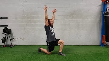 Hip Flexor Stretch with Overhead Reach
