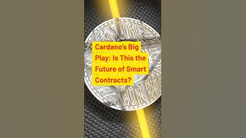 Cardano’s Big Play: Is This The Future Of Smart Contracts? #crypto #shorts #trending #smart #fyp