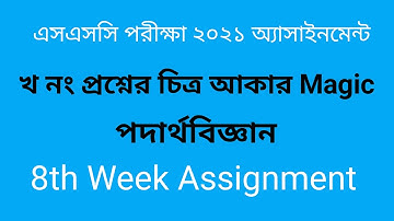 খ নং প্রশ্নের চিত্র আকার ম্যাজিক || Physics 8th Week Assignment || SSC 2021 ||