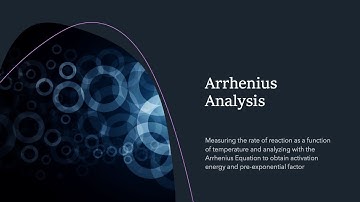 Ch 16 Lab Video: Arrhenius Analysis of Reaction Rate vs Temperature