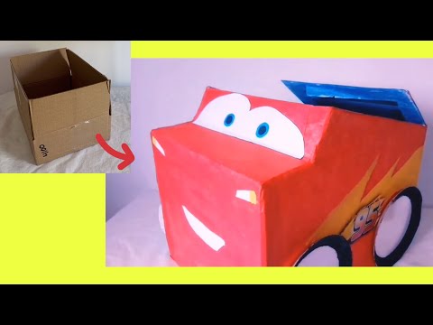 disney cars cardboard box cars