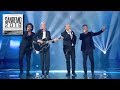 Sanremo 2018 - Nek, Pezzali e Renga cantano 