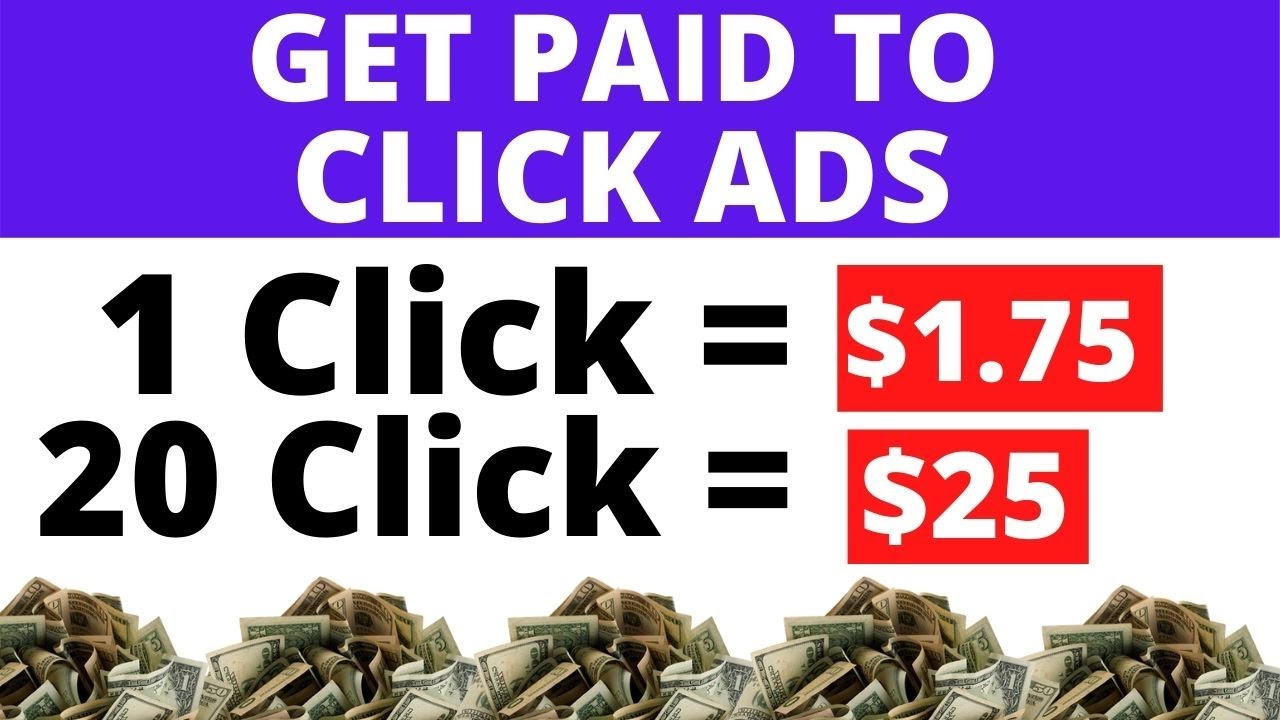 How Get Paid To Click Ads $1.75 Per Click - How To Make Money Online FREE Worldwide