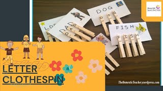 LETTER CLOTHESPIN LEVEL 3