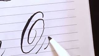 How to write O in  perfect CURSIVE LOWERCASE and Uppercase Alphabets