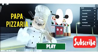 Escape from papa pizza pizzeria|| roblox game