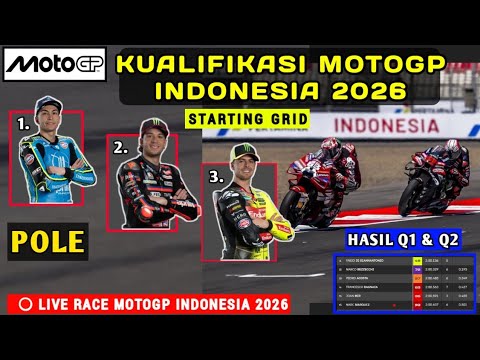 Video Hasil Kualifikasi Motogp Hari ini - Kualifikasi Gp Indonesia 2026- GP Indonesia live Trans7 hari ini