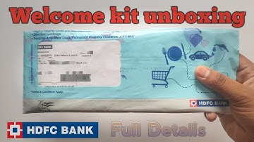 hdfc bank welcome kit unboxing | hdfc bank welcome kit apply online | kitne din main aata hai