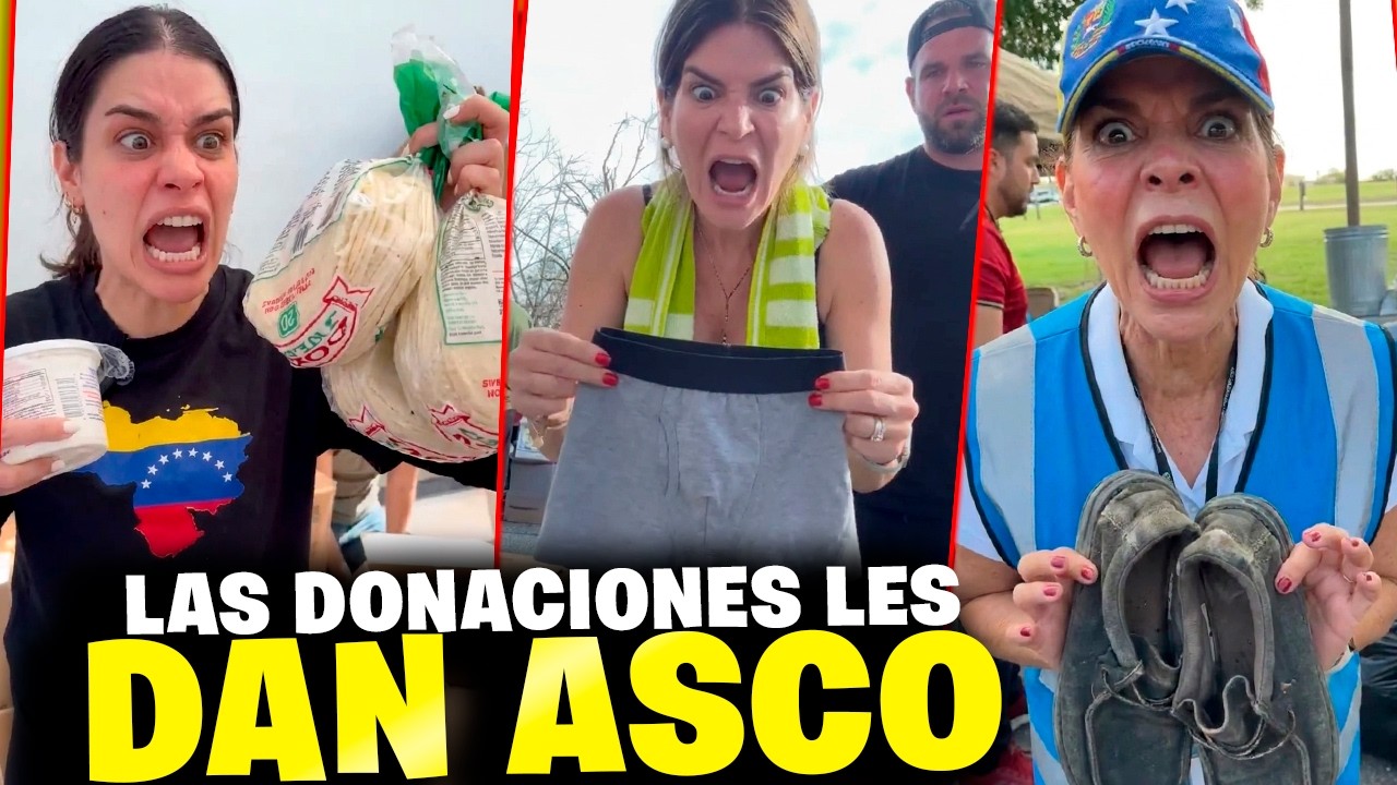 ¡INFLUENCERS VENEZOLANOS EXIGEN ropa NUEVA… lo que les DONARON les da ASCO! ❌