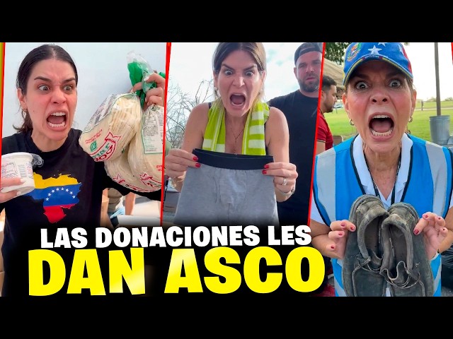 ¡INFLUENCERS VENEZOLANOS EXIGEN ropa NUEVA… lo que les DONARON les da ASCO! ❌