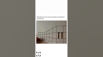 Perspective can trick you about the object actual size