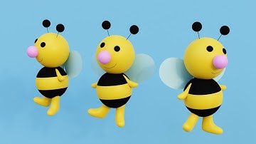 Bee character - Blender Tutorial