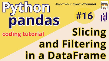L16: Slicing & Filtering a Pandas DataFrame | Python Pandas Coding Tutorial in Hindi