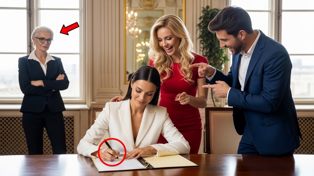 She Quietly Signed the Divorce Papers—No One Knew Her Billionaire Mother Was Watching From the Back