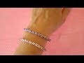 Bracciale con Perle ad Uncinetto Crochet Bracelet Pearl - Brazalete perlas crochet Pulsera crochet