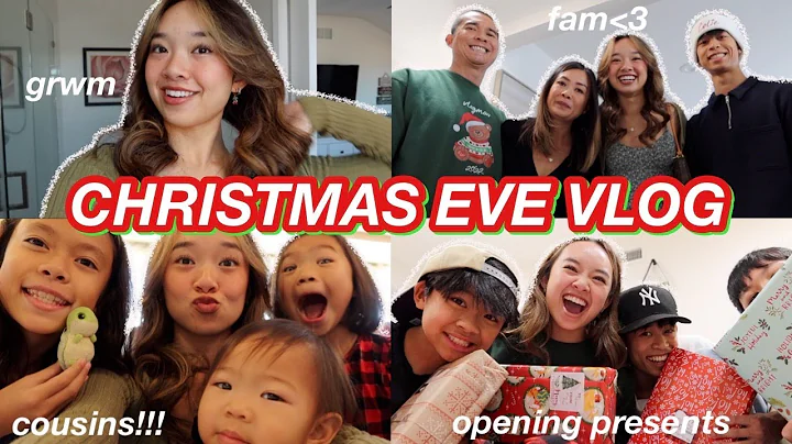 CHRISTMAS EVE VLOG | grwm, family time, & opening ...