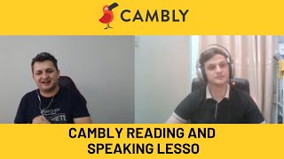 Cambly Reading and Speaking Lesson  | Cambly Promo Code 2022 | Promo Code: Lesson35