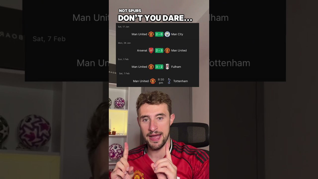 MANCHESTER UNITED FOOTBALL CLUB DON’T YOU DARE LOSE TO SPURS…ITS PERSONAL 💀😳