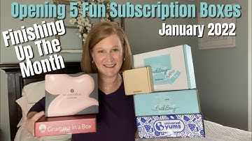 Opening 5 Fun Subscription Boxes | January 2022 | Finishing Up the Month