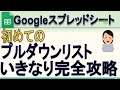 Googleスプレッドシート初めてのプルダウンリスト完全攻略