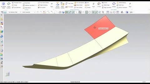 Siemens NX 10 | Extend- Make Sheet Bodies Larger
