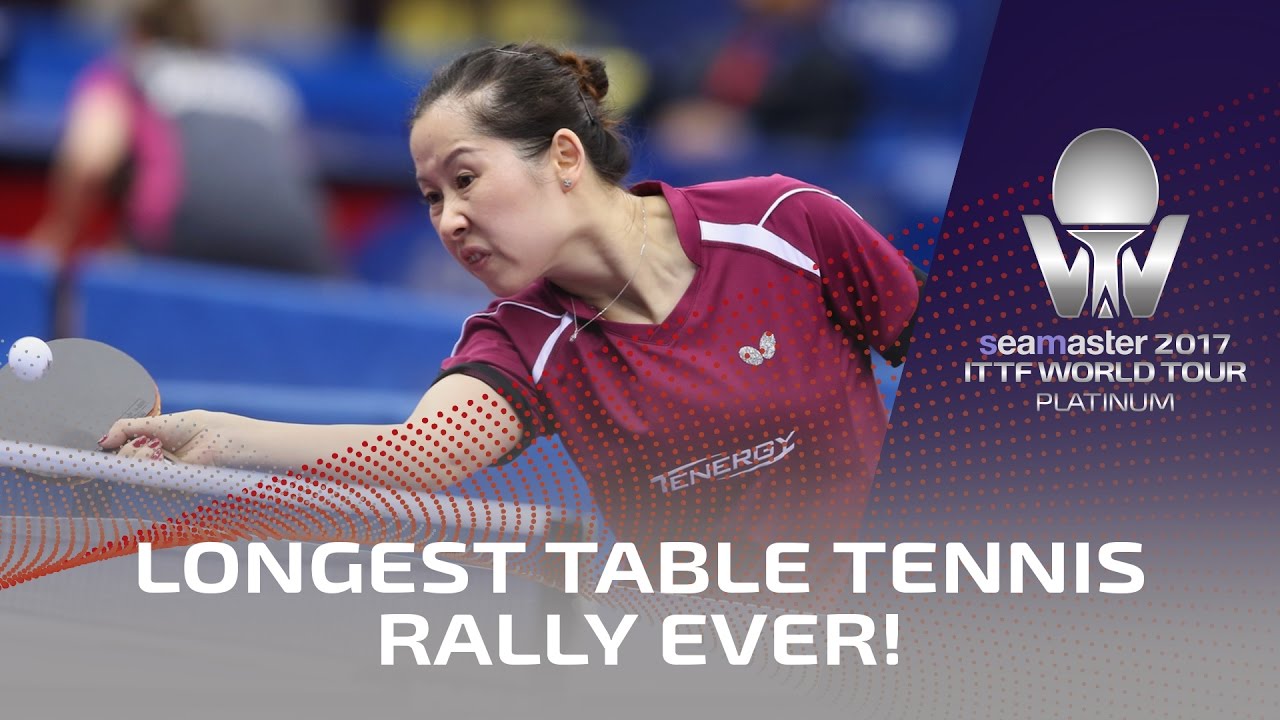 Longest ping pong rally ever is really, really long