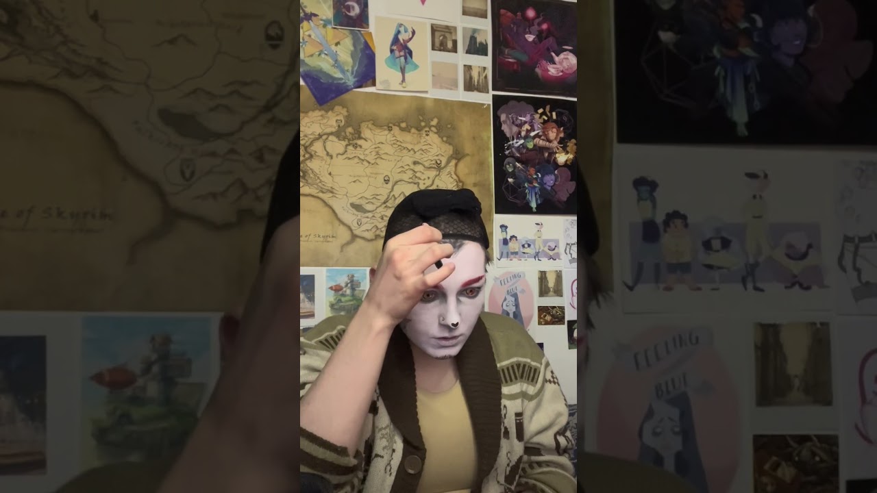 Husk Get ready with me - Jaye cosplays Husk - Hazbin Hotel in Real Life