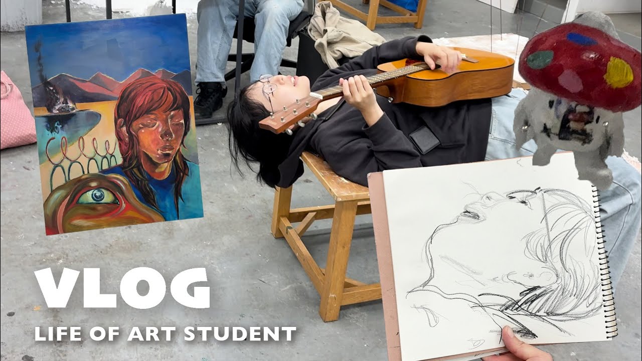 夏の美術大学🌞スケッチブックの中身💭 | 造形大で見た驚きの展示！