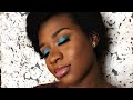BLUE EYESHADOW MAKEUP TUTORIAL FOR BEGINNERS | Brown skin friendly