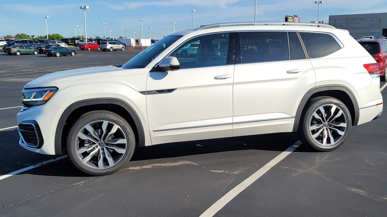 2023 VW Atlas 3.6 SEL Premium RLine 4Motion in Opal White Pearl 🔥🔥🔥🔥🔥🔥