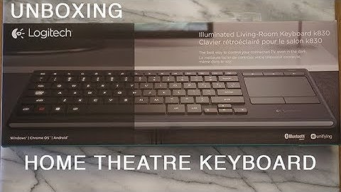 The Logitech K830 A Great Home Theatre PC Keyboard