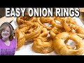ONE BOWL BATTERED ONION RINGS RECIPE | EASY ONION RING RECIPE