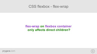 CSS flexbox - flex-wrap on flexbox container only affects direct children